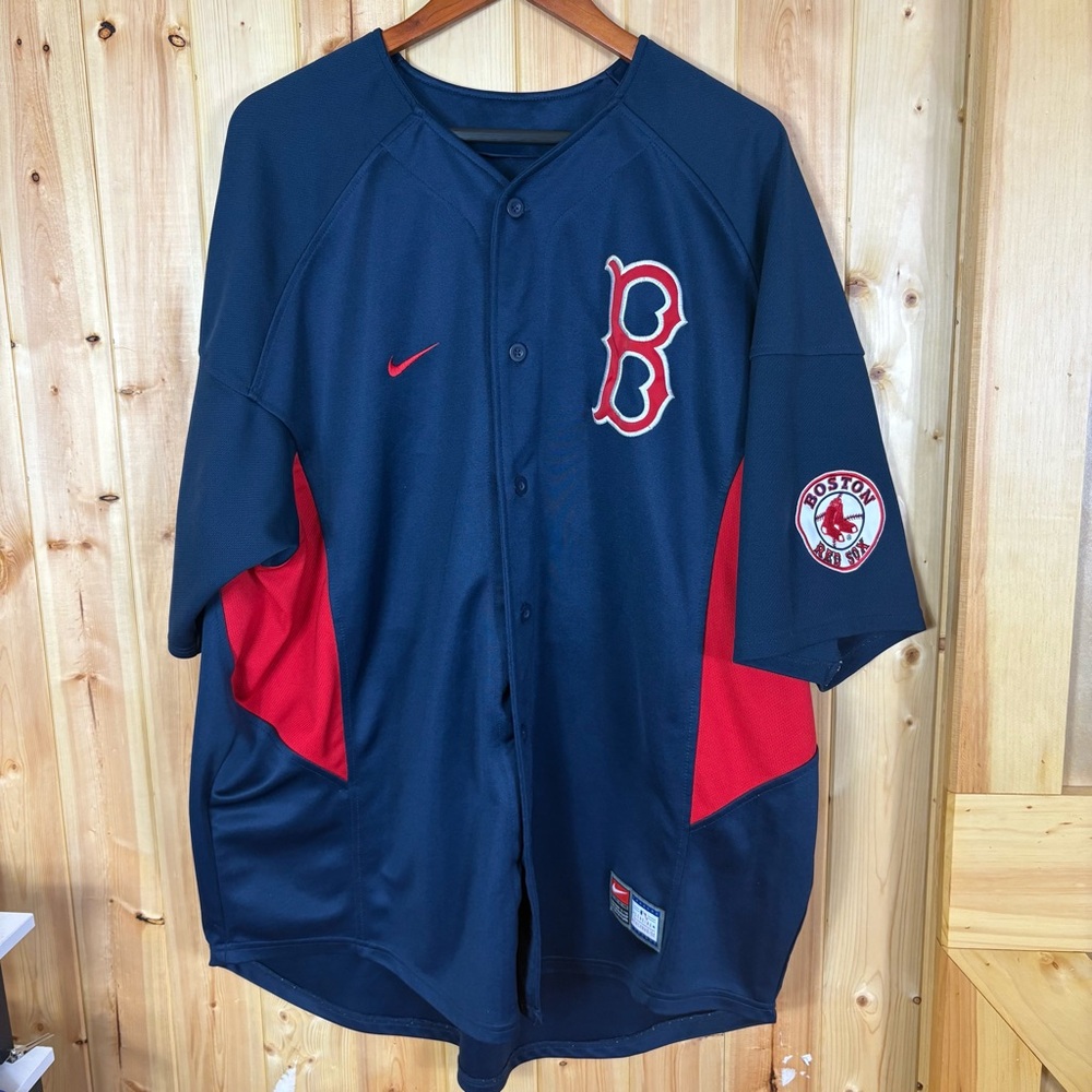 Jason Varitek #33 MLB Boston Red Sox Jersey Nike Size Men's 3XL? Navy Red *Read